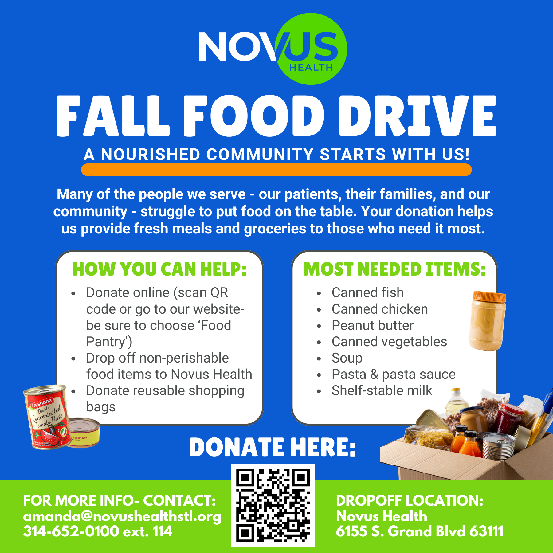 Novus Fall Food Drive- square